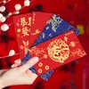 2024 Año del Dragón sobre rojo impresión logo cien yuan creativo Año Nuevo Festival de Primavera negocio dorado sobre regalo sobre rojo