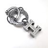 Lujo Ligero Incrustado de Diamantes Accesorios para Llavero de Coche Ferretería Joyería Pequeño Aroma Aleación de Zinc de Gama Alta Llavero de Diamante Fábrica