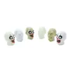 Cabeza de Payaso Fluorescente de Terror Halloween Transfronteriza Cabezas de Fantasma de Plástico Accesorios de Decoración para Montaje de Fiesta de Bromas Divertidas