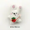 Mochila Original de Dibujos Animados Colgantes de Muñecos de Animales Pequeños Broche de Peluche de Conejo y Oso Coreano Muñeco de Lanzamiento para Bodas