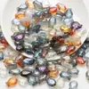 10x 14 Furo Médio Pingente para Peixe Pequeno Cor Galvanizada Pulseira DIY Brincos Pingente de Cristal Distintivo Material com Contas Contas Soltas