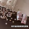 Arte de Uñas Estrella Brillante Circonita Estrella de Cinco Puntas Pedrería Champagne Plata Mezclado Mini Irregular Fondo Plano Decoraciones para Uñas