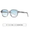 Gafas de Sol Transfronterizas Europeas y Americanas para Mujer Sensación de Alta Gama 2026 Hombres Cuadradas Retro Montura Protección UV Gafas de Sol Varillas Insertadas de Propionato CP
