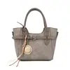Bolso tote de alta gama vintage de bloques de color de nicho para mujer, nuevo modelo 2026, bolso tipo cubo simple y versátil, bolso de hombro, moderno
