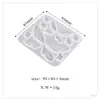 DIY Alas de mariposa de resina epoxi de cristal Pendiente Colgante Llavero Joyería Molde de silicona en stock