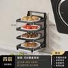 Aço inoxidável Pot Rack Cozinha Household Pot Storage Rack Armário em camadas Ajuste Pot Rack Multi-Layer Storage Rack