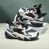 Zapatos Deportivos de Cuero con Botones para Papá de Fábrica Directa, Antideslizantes, Versátiles para Niños, Zapatos de Baloncesto para Exteriores, Zapatillas de Correr Transpirables con Suela Gruesa