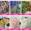 135 Piezas de Hortensia Artificial Grande de Rama Única Francesa Exportación Transfronteriza Venta al por Mayor Decoración para el Hogar y Bodas Flores Artificiales de Interior