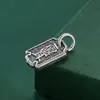 Pingente Chiba Thai Gota de Chuva Prateada Estilo Chinês Tendência Nacional Flor de Ameixa Roxa Amuleto Pulseira DIY Ornamento de Corda Trançada Pingente de Boa Sorte