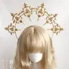 Nuevos Accesorios para el Cabello de Halloween Estilo Oscuro Disfraz Cosplay Lolita Aureola Tocado Corona de Pelo Gótica