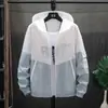 Ropa de protección solar transpirable ultradelgada para hombre de verano, chaqueta protectora solar ligera de seda helada elegante estilo coreano de moda
