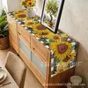 Nuevo Camino de Mesa de Primavera y Verano, Decoración de Mesa de Cocina Transfronteriza, Resistente al Calor y a las Manchas, Venta Directa del Fabricante, Camino de Mesa de Lino
