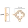Amor Retro 18k Conservación de Color Hebilla Ot Collar Pulsera Hecho en Casa Hebilla de Bobina Accesorios de Joyería DIY Hechos a Mano Material con Cuentas