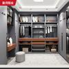 Muebles Todo Aluminio Hogar Estilo Lujo Ligero Una Puerta a Puerta de Gabinete de Vidrio Superior Ropero de Aleación de Aluminio Integrado Casa Entera Personalizado Fábrica