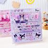 Nueva serie de dibujos animados Sanrio Kulomi papelería traje combinación niños útiles escolares creativos caja de regalo traje