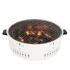 Fogão de Chá Redondo Multifuncional para Fazer Chá ao Redor do Fogão, Fogão de Churrasco Portátil Doméstico para Uso Externo e Interno, Fogão de Aquecimento, Aço Inoxidável
