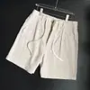 Shorts de Lino Retro Estilo Old Money para Hombre Verano 2025 Shorts de Cinco Puntos Ligeros y Transpirables para Hombre Talla Grande Shorts Holgados para Hombre