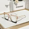 Gafas de Montura de Venta Caliente de Celebridad de Internet en Vivo de Douyin para Mujer con Sensación de Alta Gama Se Pueden Montar Lentes Planos Bloqueadores de Luz Azul para Rostro Desnudo de Hombre