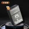 Estuche Antipresión para 20 Cigarrillos, Paquete Completo, Tapa Deslizante abatible, Portátil, Adecuado para Cigarrillos Blandos y Duros, a Prueba de Humedad, Estuche Portátil de Chapa Metálica para Cigarrillos