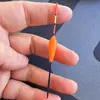Accesorios para equipo de pesca con flotador de zanahoria, flotador llamativo con rayas blancas, suministros de pesca con flotador de zanahoria para carpa, flotador de pesca para aguas poco profundas