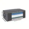 Caja de almacenamiento de tela a rayas transfronteriza, transparente y visible, para organizar ropa, ropa de cama y otros artículos; plegable, capacidad extragrande, para uso doméstico