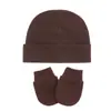 Conjunto de Gorro y Guantes para Bebé Unisex Manoplas Gorro de Algodón para Bebé Guantes Gorro Gorro de Hospital