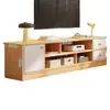 Mueble de TV de madera maciza para salas de estar pequeñas, nuevo mueble de almacenamiento moderno minimalista de pie para uso doméstico