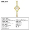 MOKAGO Relógio Feminino Exquisito Versátil à Prova d'Água Quartzo Alta Aparência Madrepérola Simples Pulseira para o Dia a Dia Relógio Atacado