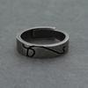 Anillo Chiba Diseño Original "Gira el Gan Kun" 925 Taiyin Regalo para Estudiante Temperamento Personalidad Anillo Abierto