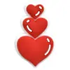 Accesorios de Corazón Rojo para el Día de San Valentín Parche Suave de PVC Accesorios para el Cabello Funda para Teléfono Celular Flor para Zapatos Joyería DIY Accesorios de Bolígrafo Publicitario