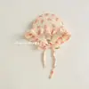 Sombrero Suave y Lindo Estilo Coreano con Borde de Volantes Estilo Palacio para Bebés, Sombrero de Algodón Puro para Proteger los Oídos de Bebé Niña, Primavera