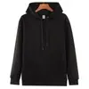 Sudadera con capucha de cuello redondo 320g Otoño/Invierno Sudadera de algodón de peso pesado Color liso Unisex Superior Ropa de trabajo Impresible