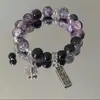 Pulseira Ink Sea Cat Best Friend para Estudantes Criativa Nicho Personalidade Retrô Pulseira de Casal Personalidade Ins Estilo Minimalista Corrente
