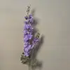 Flores artificiais em tons de roxo estilo Monet para casamentos no jardim, arranjos de chão para salão de casamentos, flores de seda roxo claro e roxo pálido em estoque