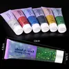 Gel con Purpurina gel de lentejuelas escamas de sirena cara cuerpo labio lentejuelas sombra de ojos colorido polarizado maquillaje de escenario