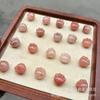 Pendente Popular Xiaohongshu de Seda Dourada, Flor de Pessegueiro de Jade, Fecho de Nuvem, Amuleto da Paz Flor de Pessegueiro Rosa, Pingente de Jade
