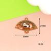 Tendencia Nacional Estilo Chino Aleación Goteo de Aceite Panda Gigante Joyería Accesorios Pendientes DIY Pulsera Llavero Colgante Colgante