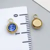 Accesorios para Joyería DIY de Piedra Satélite Incrustada de Diamantes de Acero Inoxidable, Exclusivamente para Ventas Transfronterizas, Pulseras, Collares y Colgantes Coloridos de Piedras de Nacimiento