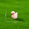 Pato amarillo colorido DIY Decoración de paisaje de musgo accesorios colgantes mini sobremesa micro paisaje miniaturas pequeños adornos