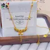 Tienda de Oro Mismo Estilo Collar con Borla de Ala de Cupido Triturada Chapado en Oro para Mujer, Cadena de Clavícula Moderna y Elegante