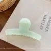 Pasador de Pelo Curvo Geométrico Texturizado de Colores Nuevos de Luofu Meng, Pasador de Moda y Sencillo, Pinza de Tiburón Accesorio para el Cabello para Mujeres