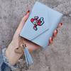 Bolsa para Monedas con Borlas de Color Sólido de Bob Esponja Titular de Tarjeta de Estudiante de Aliexpress Cartera Popular Transfronteriza para Mujer Estilo Delgado