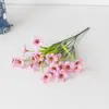 Decoração de Casamento Amazon Flores Artificiais Roxas Arranjo de Flores para Guia de Estrada Plantas Verdes Artificiais Display de Arte com Flores de Plástico