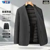 Terno Masculino com Forro Removível Espesso 2025 Outono/Inverno High-End Business Casual Blazer para o Dia a Dia no Trabalho