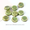 Accesorios para Joyería DIY Cuentas Cerámicas Planas de 16 mm Accesorios para Ropa Pulseras Cuentas Sueltas Cuentas Espaciadoras de Esmalte de Flor Material DIY
