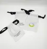 Bolsas de Algodón Blanco Puro con Cordón Se Pueden Imprimir con Logo, Bolsas Pequeñas de Algodón, Bolsas de Lona con Cordón, Bolsas para Joyería, Bolsas Pequeñas de Tela con Cordón