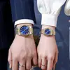 2025 Set Popular de Relojes para Hombre Transfronterizo Reloj de Cuarzo de Negocios Moda Versátil Reloj de Pareja Fabricante Venta al Por Mayor