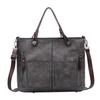Bolsa de mujer al por mayor 2023 otoño e invierno nuevo bolso de hombro cruzado con doble bolsillo, bolso de mano, moda retro, cuero PU aceitoso, bolso de moda