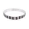 Pulseira de strass versátil pulseira de senso avançado pulseira de diamante atacado pulseira elástica totalmente cravejada de diamantes pulseira de strass de 4 fileiras pulseira feminina