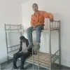 Cama de ferro dupla para dormitório de funcionários, cama de construção, cama para dormitório escolar, cama de ferro para funcionários, cama para dormitório de estudantes